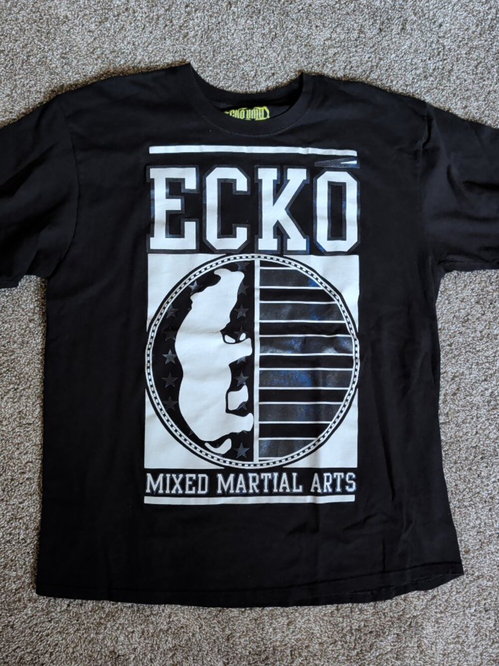 Ecko Unlimited Mixed MArtial Arts MMA Mexns XL Black Short Sleeve Streetwear